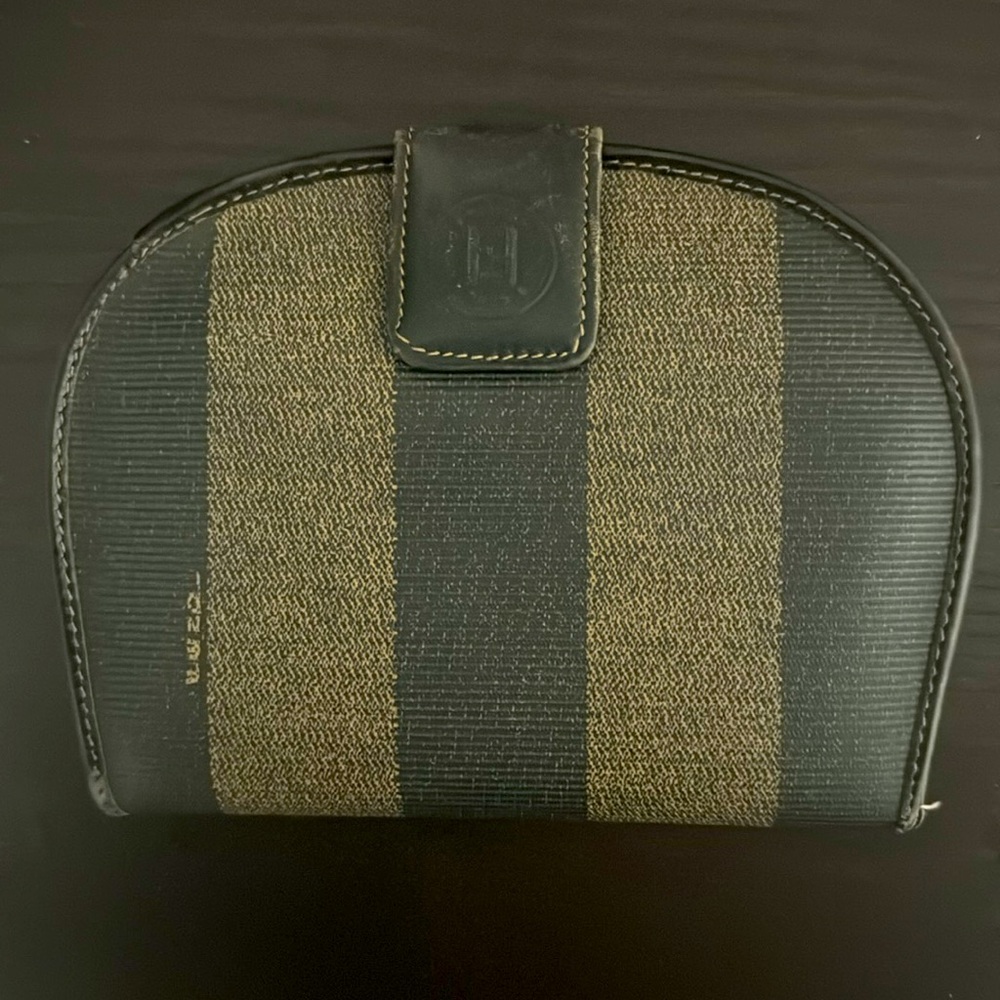 Fendi Pecan Compact Bi-Fold Wallet